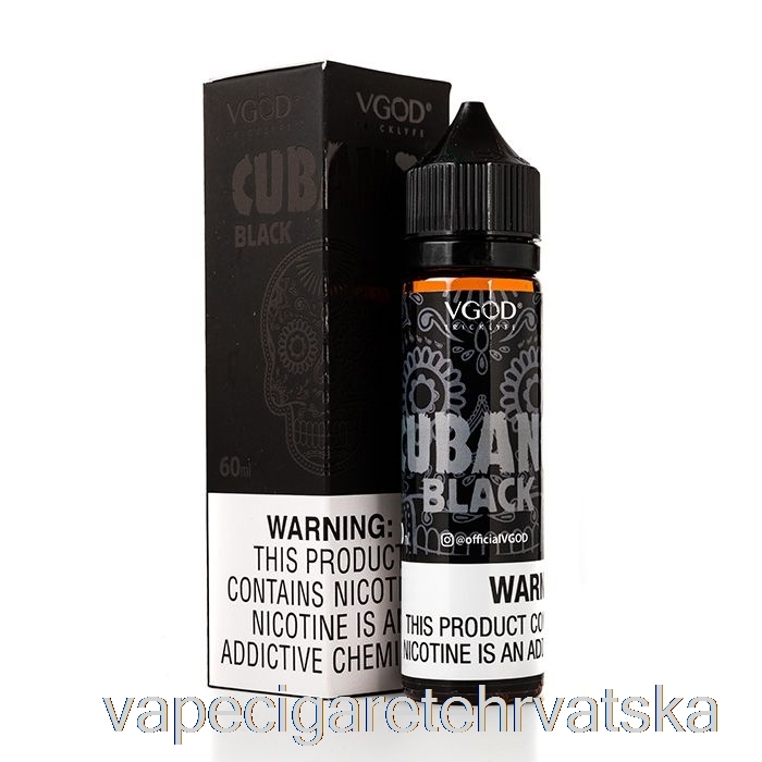 Vape Hrvatska Cubano Black - Vgod E-liquid - 60ml 0mg
